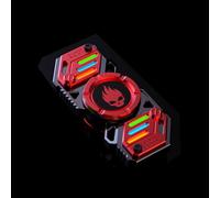 AYUNJIE Luminoso Dedo Spinners Juguetes, Metal Fidget Mano Spinners Autismo Sensorial Fidget Juguete Regalos para Adultos Niños (Rojo,B)