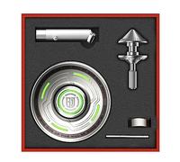 AYUNJIE Metal Finger Spinner UFO Modelo ansiedad Juguete para Adultos antiestrés Fidget Juguetes luz Gadgets aleación de Zinc DIY Divertido Juguete para niños (Plateado,C)