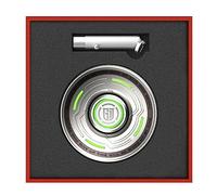 AYUNJIE Metal Finger Spinner UFO Modelo ansiedad Juguete para Adultos antiestrés Fidget Juguetes luz Gadgets aleación de Zinc DIY Divertido Juguete para niños (Plateado,A)