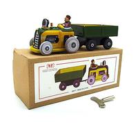 AYUNJIE Retro MS511 Tractor Transportador Wind-Up Juguete Adulto Colección Juguete Tema Nostálgico Niños Regalo Niños Niñas Padre-Hijo Interacción