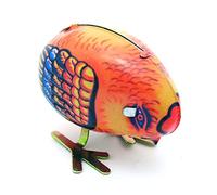 AYUNJIE Retro Wind Up Toy MS006 Pollo Come Arroz Clockwork Juguete de Hojalata Vintage Coleccionable Niños Regalo