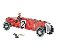AYUNJIE Vintage Wind Up Racing Modelo de Coche de Carreras Clockwork Juguete de Estaño Gran Regalo Coleccionable Niños Y Niñas Padre-Hijo Juguetes Interactivos