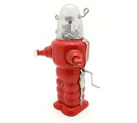 AYUNJIE Wind Up Juguete MS207 Espacio Robot Juguete de estaño Adulto Juguete Coleccionable Regalo Creativo Vintage Coleccionable niños Regalo para niños niñas Padre-Hijo interacción (Rojo)