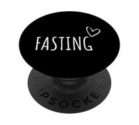 Ayuno Hombres Mujeres Bienestar Dieta Detox Limpieza Intermitente PopSockets PopGrip Adhesivo