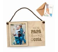 ayurvana: Marco de Fotos Madera Personalizado Papá Guía - Regalo Original