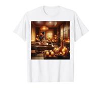 Ayurveda Ciencia Vida Arte Curativo Indio Medicina Dosha Camiseta gráfica económica, Hombre, Blanco, S