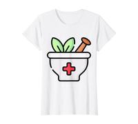 Ayurveda Ciencia Vida Arte Curativo Indio Medicina Dosha Camiseta gráfica económica, Mujer, Blanco, L