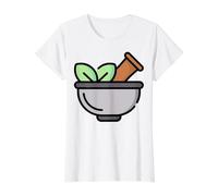 Ayurveda Ciencia Vida Arte Curativo Indio Medicina Dosha Camiseta gráfica económica, Mujer, Blanco, S