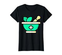 Ayurveda Ciencia Vida Arte Curativo Indio Medicina Dosha Camiseta gráfica económica, Mujer, Negro, L