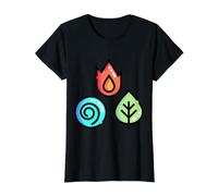 Ayurveda Ciencia Vida Arte Curativo Indio Medicina Dosha Camiseta gráfica económica, Mujer, Negro, L