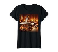 Ayurveda Ciencia Vida Arte Curativo Indio Medicina Dosha Camiseta gráfica económica, Mujer, Negro, M