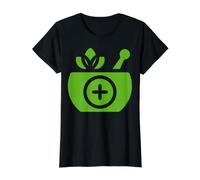 Ayurveda Ciencia Vida Arte Curativo Indio Medicina Dosha Camiseta gráfica económica, Mujer, Negro, XS