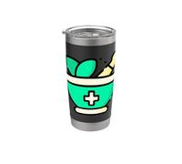 Ayurveda Ciencia Vida Arte Curativo Indio Medicina Dosha Vaso térmico de acero inoxidable de doble pared