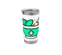Ayurveda Ciencia Vida Arte Curativo Indio Medicina Dosha Vaso térmico de acero inoxidable de doble pared