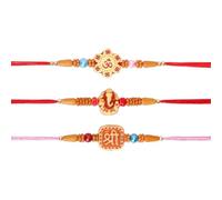 AYUSHNAIK Rakhi for Brother Designer Rakhi con cuentas coloridas diseñador Rakhi, Rakhi indio, Rakhi hecho a mano, Rakhi pulsera Rakhi multidiseño y colores surtidos Raksh Bandhan Rakhi SAN028,