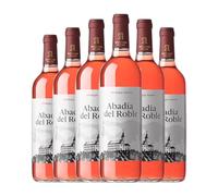 Ayuso Abadía del Roble Rosado La Mancha 75 cl Vino rosado (Caja de 6 Botellas de 75 cl)