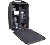 AYVANBER Amplia bolsa protectora para cámara, impermeable, a prueba de golpes, funda de transporte para cámara réflex digital réflex digital con forro acolchado para cámara Sony, Canon, Nikon, luz de