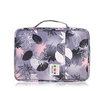 AYVANBER Estuche para lápices de colores con 220 ranuras soporte para bolígrafos gel bolsa organizadora impermeable estuche para lápices pintura para artistas marcadores plumas acuarela (Hoja de arce)