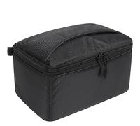 AYVANBER Funda impermeable para cámara de fotos con división acolchada, antigolpes, para lentes de cámara SLR SLR, Canon, Nikon, Sony, y accesorios, Black, S, Cuadros suaves