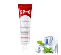 AYVROUP SP-6 Pasta de Dientes Blanqueadora Probiótica,Dentífrico Blanqueador con 6 Probióticos, Pasta de Dientes Sin Fluor,Encías Saludables,Aliento Fresco a Menta