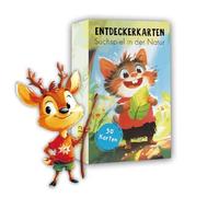 AYVRUOP 1 Pieza Búsqueda del Tesoro al Aire libre y Descubrimiento de la Naturaleza Tarjeta, 50 Tarjetas para niños, Juego eDucativo,Regalo para niñas y niños