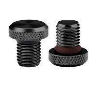 AYVRUOP 2 x Tapas de Espejos,M10 CNC Aluminio 2 piezas Tapa Ciega,Cubierta de Retrovisores Tapas de espejo de motocicleta en sentido horario,Accesorios Moto