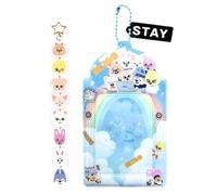 AYVRUOP Stray Bonito Colgante SKZOO,Photocards Stay + Llavero,Tarjetero Colgante,Kids Diseño de Dibujos Animados Tarjetero,Periferia Hallyu,Regalos para Fans