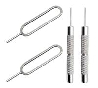 AYWFEY 4 piezas de bandeja de herramientas de apertura de tarjeta SIM, abridor de agujas, eyector compatible con todos los iPhone, iPad, HTC, Samsung, Galaxy, teléfono celular, smartphone, cadena de