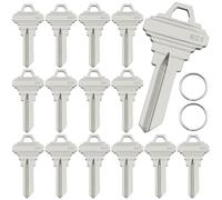 AYWFEY SC1 - Llaves en blanco, paquete de 15 llaves en blanco de latón sin cortar de alta calidad compatibles con cerraduras de 5 pines, estructuras de cobre, llaves en blanco para cerraduras