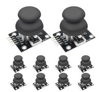 AYWHP 10PCS PS2 Joystick Juego de control XY de dos ejes Módulo de desbloqueo de joystick,XY Joystick Dual Axis Breakout Module para Arduino