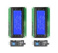 AYWHP 2 unidades 20 x 4 2004 LCD módulo con interfaz TWI IIC I2C - Pantalla LCD azul de 5 V compatible con Arduino, Raspberry Pi Pico, ESP32 & ESP8266
