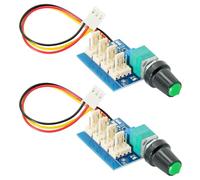 AYWHP 2 unidades PWM Fan Speed Controller,3 Pin Ports,DC 0-12V 4 hilos 4P PC CPU 4 Canales Ventilador Ventilador Speed Controller Interruptor PWM Ventilador Control de Ventilador para PC Carcasa