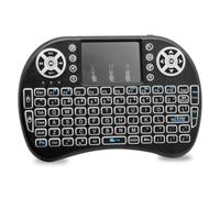 AYWHP i8 Multimedia Mini Teclado inalámbrico 2.4Ghz con touchpad Integrado,Mini Teclado Bluetooth para Smart TV,PC, Pad, Xbox 360, PS3, TV Box(con retroiluminación)