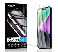 AYWLPP Protector de pantalla para iPhone 13/13 Pro/14, 4 películas de vidrio templado, dureza 9H ultra duradera, protección antiarañazos, sin burbujas, alta sensibilidad, resistente a los impactos