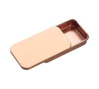 AYWTIUN Cajas metálicas con tapa 10 mini cajas de hojalata vacías rectangulares metal, for caramelos, pastillas, tarros con bisagras, organizador pequeño, caja almacenamiento(Rose gold-60x34x11mm)