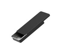 AYWTIUN Cajas metálicas con tapa 20 mini cajas de hojalata vacías metal, for guardar caramelos, pastillas, tarros con bisagras, organizador rectangular pequeño(Black-80x34x10mm-)