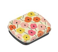 AYWTIUN Cajas metálicas con tapa Mini caja de hojalata con bisagras metal, rectangular, vacía, plegable, hierro, for dulces, té, joyas, pequeño estuche almacenamiento, pastillero portátil(Color3)