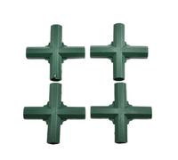 AYWTIUN Conector de construcción Conectores de Marco Accesorios construcción for Invernadero, 4 Uds., 16-17mm, for Soportes Flores, Soporte for, Juntas toldo jardinería(Color5)