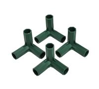 AYWTIUN Conector de construcción Conectores de Marco Accesorios construcción for Invernadero, 4 Uds., 16-17mm, for Soportes Flores, Soporte for, Juntas toldo jardinería(Color1)