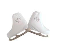 AYWTIUN Cubrezapatos para Patines artísticos Botas de Patinaje sobre Hielo, chanclos Terciopelo cálido, Protector Patines, Funda Protectora for Botas Ruedas o(S White)