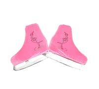 AYWTIUN Cubrezapatos para Patines artísticos Cubierta Protectora de Terciopelo for Zapatos for Adultos, Accesorios térmicos for Botas Patinaje con Diamantes imitación Brillantes(Pink,M)