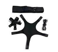 AYWTIUN Entrenador de malabarismos para el fútbol Cinturón de Entrenamiento fútbol con pompón, Entrenador, cinturón Control balón, Suministros, balones, Retorno, se Ajusta(Black)