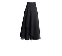 AYWTIUN Falda de Baile de Gasa Falda de Baile tutú de Ballet de Gasa for Mujer, Bufanda Envolvente for patín, Gimnasia, Bailarina, Falda Larga de Ballet, Vestido de Baile de Ballet(Black)