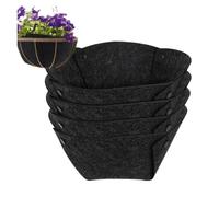 AYWTIUN Felt Planter Liners Replacement Inserts Forro for Cesta Colgante Redondo de Coco 30,5x13cm, Forro Repuesto Fibra for maceteros Interior y Exterior, Tela Fieltro