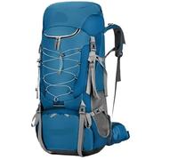 AYWTIUN Mochila para exteriores Mochila de camping 75 l, bolsa viaje deportiva con funda impermeable for escalada, montañismo, trekking, senderismo, bandolera for hombre(Blue)