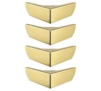 AYWTIUN Pies para Muebles 4 Piezas de Patas Muebles Metal Resistentes Que soportan Cargas Pesadas, Tres Puntas for sofá, Triangulares, herrajes for Bricolaje(Gold 4PCS)