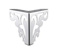 AYWTIUN Pies para Muebles Patas de sofá Hierro for Muebles, Patas Modernas 12/15 cm, talladas a Mano, for Mesa, Armario, Cama, Resistente, 1 Unidad(Silver 12cm)