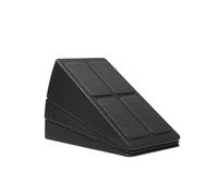 AYWTIUN Plataforma Inclinada para Sentadillas 3 uds Bloque de cuña for Sentadillas rampa for Antideslizante Ajustable Peso Muerto Camilla Pantorrilla Tabla Inclinada Fuerza for en Cuclillas(Black A)