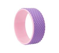 AYWTIUN Rueda Circular para Yoga Rueda de Yoga for el Dolor Espalda, Camilla y Rodillo for Mejorar Las Flexiones hacia atrás, 13 x 5 Pulgadas(Purple)