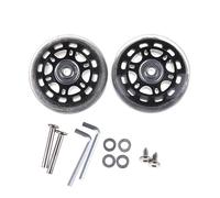 AYXAMO Ruedas Maleta 2 unids Maleta de Equipaje Reemplazo Ruedas reemplazo Ejes Reparación 70 * 24mm